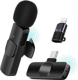 K8 Wireless Plug and Play Type C Coller Mic Supported Android/IOS Camera Microphone