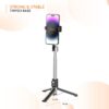 100 cm Selfie Stick with Tripod | Bluetooth Remote | Compatible with Most Smartphones | Ideal for Selfies, Makeup, Vlogging and Portrait Shots, Black - Image 5