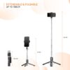 100 cm Selfie Stick with Tripod | Bluetooth Remote | Compatible with Most Smartphones | Ideal for Selfies, Makeup, Vlogging and Portrait Shots, Black - Image 7