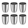 Buy Stainless Steel Glass Set of 6-300ml Each | Mirror Polish, Food Grade | Scratch Resistant, Serving Glass | for Water Juice - 2 Year Warranty (Silver) Online at Low Prices in India - Image 9