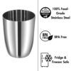 Buy Stainless Steel Glass Set of 6-300ml Each | Mirror Polish, Food Grade | Scratch Resistant, Serving Glass | for Water Juice - 2 Year Warranty (Silver) Online at Low Prices in India - Image 4