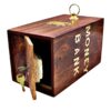 WOOD ROOM Handcrafted Money Bank - Big Size Master Size Large Piggy Bank Wooden 8 x 5 inch for Kids and Adults (Brown) - Image 5
