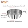 Buy Stainless Steel Kraft Serving Bowl Set of 12 Pcs - 10cm (Medium) | Ice Cream, Desert, Fruits, Rice Katori/Vati Set | Food Grade, Mirror Finish | 2 Years Warranty - Silver Online at Low Prices in India - Image 4
