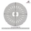 Saftey Cover/Dryer Spin Cap Suitable for LG 6.2kg/6.5kg/6.8kg/7kg/7.5kg. Semi Automatic Washing Machine Spinner Safety Cover/LID Grey (Diameter 24.5cm) (Pack of 1) - Image 2