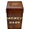 WOOD ROOM Handcrafted Money Bank - Big Size Master Size Large Piggy Bank Wooden 8 x 5 inch for Kids and Adults (Brown) - Image 3