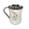 Pack of 6 Stainless Steel Tea/Coffee Cup Set of 6 (Laser Finished,150 ML, Damru Shape) - Image 3