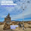 Bluetooth Extendable Selfie Sticks with Wireless Remote and Tripod Stand, 3-in-1 Multifunctional Selfie Stick with Tripod Stand Compatible with iPhone/OnePlus/Samsung/Oppo/Vivo and All Phones - Image 4
