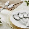 Buy 6 Pieces Stainless Steel Table Spoon Set for Home & Kitchen, 18.5 cm Long, Tea, Coffee, Sugar, Condiments & Spices, Dining Tableware Set, Silver - Image 6