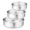 Cake Mold Tin Pan Aluminium (Diameter 6", 7", 8" inch, Silver, Set of 3 Pieces) Cake Mould for Baking Tray Round Cake Making Set for Microwave Oven Heavy Quality Guaranteed - Image 6