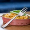 Buy 6 Pieces Stainless Steel Table Forks Set for Home & Kitchen, Fruit Fork, Dining Table, Shiny and Sturdy Handle Big Fork 18 cm, Silver - Image 4