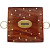 WOOD ROOM Handcrafted Money Bank - Big Size Master Size Large Piggy Bank Wooden 8 x 5 inch for Kids and Adults (Brown) - Image 4