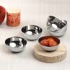 Buy Stainless Steel Kraft Serving Bowl Set of 12 Pcs - 10cm (Medium) | Ice Cream, Desert, Fruits, Rice Katori/Vati Set | Food Grade, Mirror Finish | 2 Years Warranty - Silver Online at Low Prices in India - Image 3