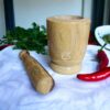 Wooden Mortar And Pestle (Okhali And Musal) (Yellow,Big Size - 9 X 9 X 12 Cm) For Kitchen - Image 6