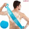Silicone Body Back Scrubber Double Side Bathing Body Brush for Skin Deep Cleaning Massage, Dead Skin Removal Exfoliating Belt for Shower, Easy to Clean (BODY BACK BELT SCRUBBER) - Image 7