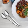 Buy 6 Pieces Stainless Steel Table Spoon Set for Home & Kitchen, 18.5 cm Long, Tea, Coffee, Sugar, Condiments & Spices, Dining Tableware Set, Silver - Image 5