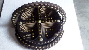 Erum Wooden Handicraft Tray with Handle