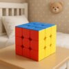 Cubes 3X3 High Speed Sticker Less Magic Puzzle Cube Game Toy Pack of 1,Multicolor,for Kid - Image 4